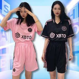 女生足球服运动套装宽松比赛服女款足球球衣学生队服班服比赛表演
