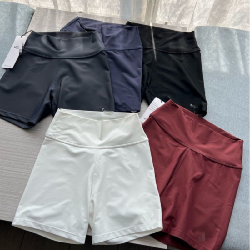 Sports Slim-Fit Butt-Lifting Original Solid Color Yoga Shorts Lightweight Tight-Fitting Cycling Shorts High Elasticity Five-Point Shorts for Women