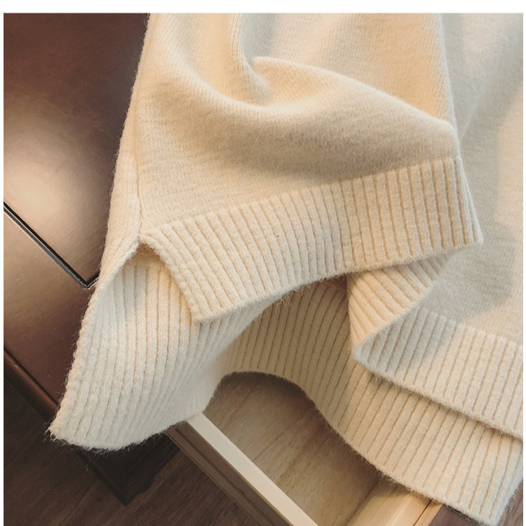 여성용 변덕스러운 니트 가디건 2023 신작 가을 겨울 한국판 부드러운 왁시 브이넥 스웨터 재킷