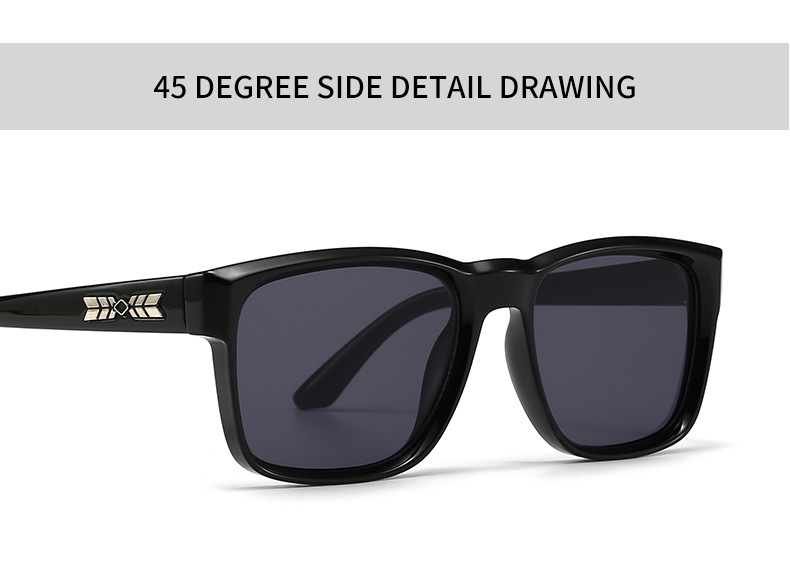 Cross-border Miami beach sunglasses rice nails European and American street photography ins net red model square sunglasses men's 3608_voghion.com