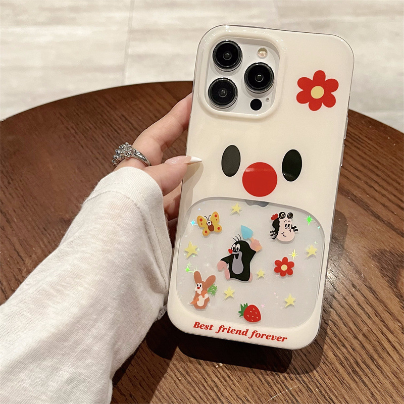 Funda para teléfono móvil iphone16ProMax 14 Apple 15 tridimensional 13 femenino 16