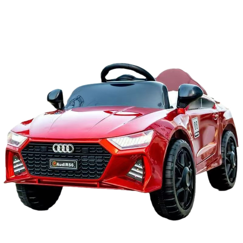 Nuevo coche eléctrico para niños de cuatro ruedas coche de juguete controlado remoto coche giratorio para bebés para hombres y mujeres se puede sentar en coche de carga
