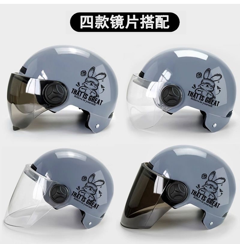 New national standard 3C certified helmet for electric vehicles, unisex motorcycle half helmet, breathable, suitable for all seasons, winter trend