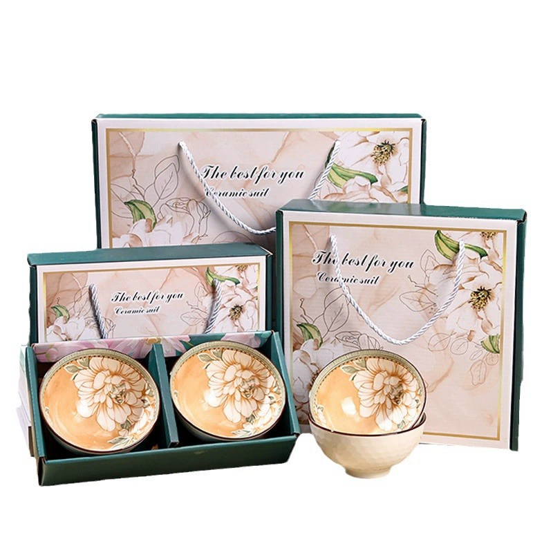 Creative ceramic tableware, set, full set, high-quality style, Birthday gift