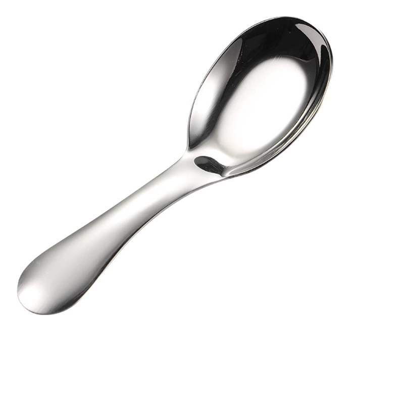 Enn 316 из нержавеющей стали Короткая детская плоская ложка маленькая ложка для кормления ребенка