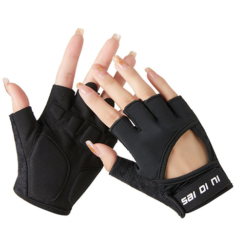 Amazon transfronterizo nuevo guante deportivo de fitness medio dedo ciclismo amortiguador anti-desgaste transpirable anti-deslizante guante anticapullo