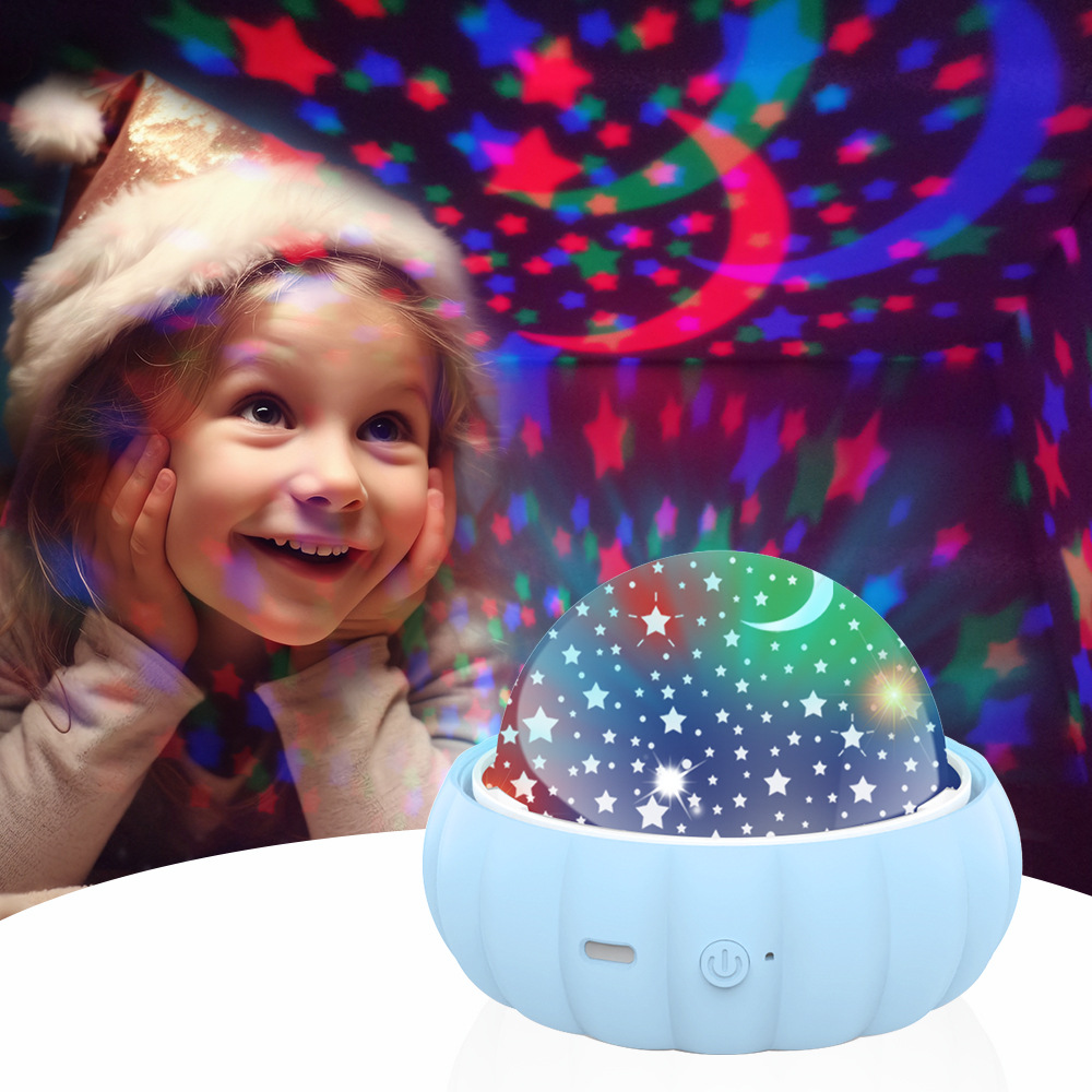 New Product Yueguo Starry Sky Light Baby Night Light Projector USB Charging 360° Rotating Stars Children Projector