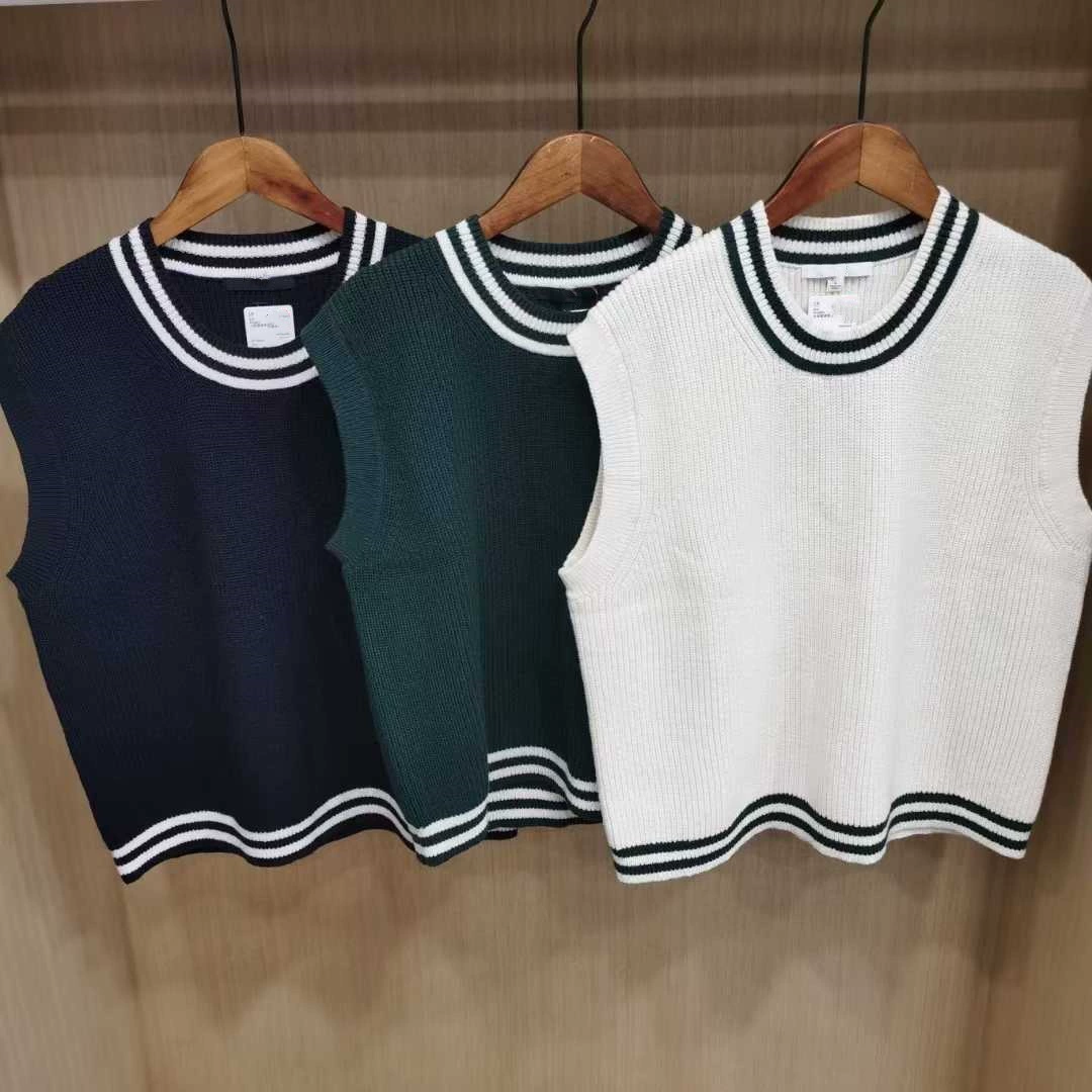 Женский повседневный жилет с круглым вырезом, свободный универсальный жилет для похудения, осень-зима 2025, новый стиль 478328