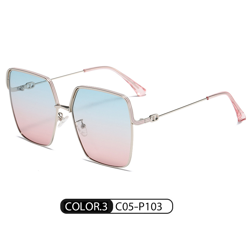 Marco de Plata Superior azul inferior rojo C05-P103