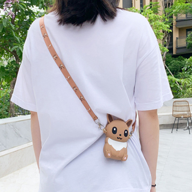 Mini bolsa de elfo de dibujos animados niño pequeño monedero de silicona niños Linda niña todo partido bolsa de mensajero moda