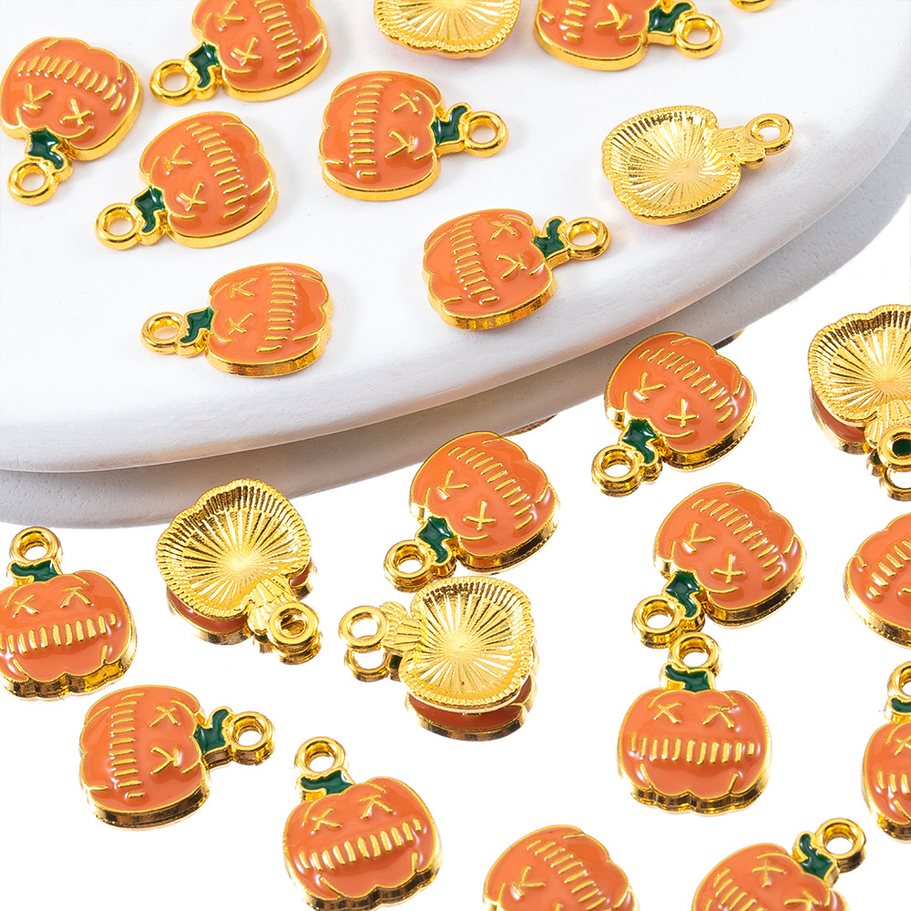 12g Weight Pendant Jewelry Making Type 10 PCS/Package Alloy Pumpkin Bat Pendant