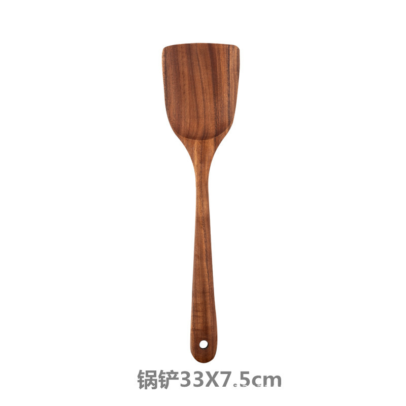 家庭用アカシアの木の調理器具セットのグレープフルーツの長い柄のスプーンの木製のスプーンは鍋のシャベルの卸売りにくっつかないです。|undefined