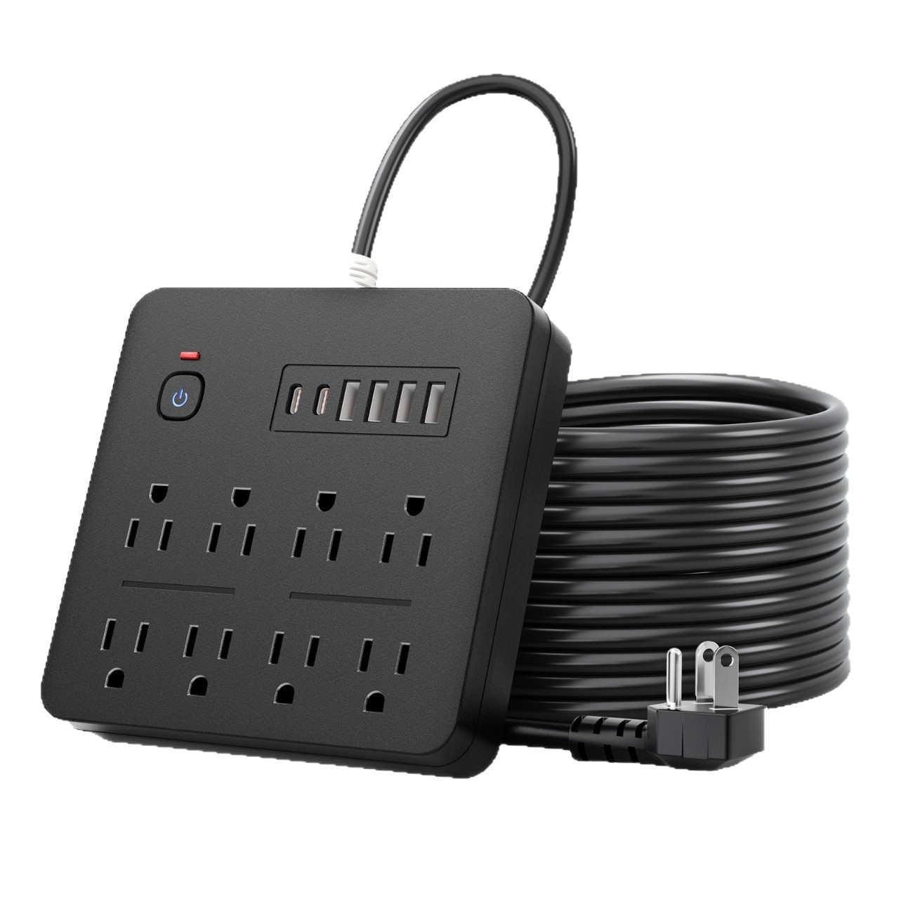 Regleta de enchufes multifuncional 14 en 1 estándar estadounidense para uso doméstico y de oficina, regleta de enchufes Amazon Walmart con puerto USB multipuerto.