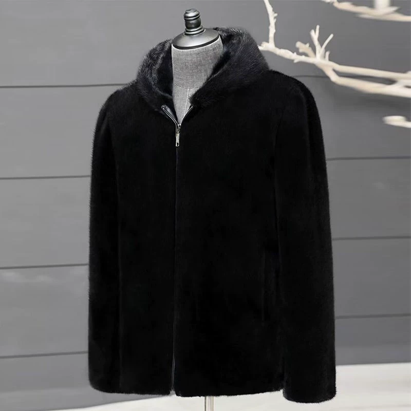 Coat, demi-season warm men's jacket