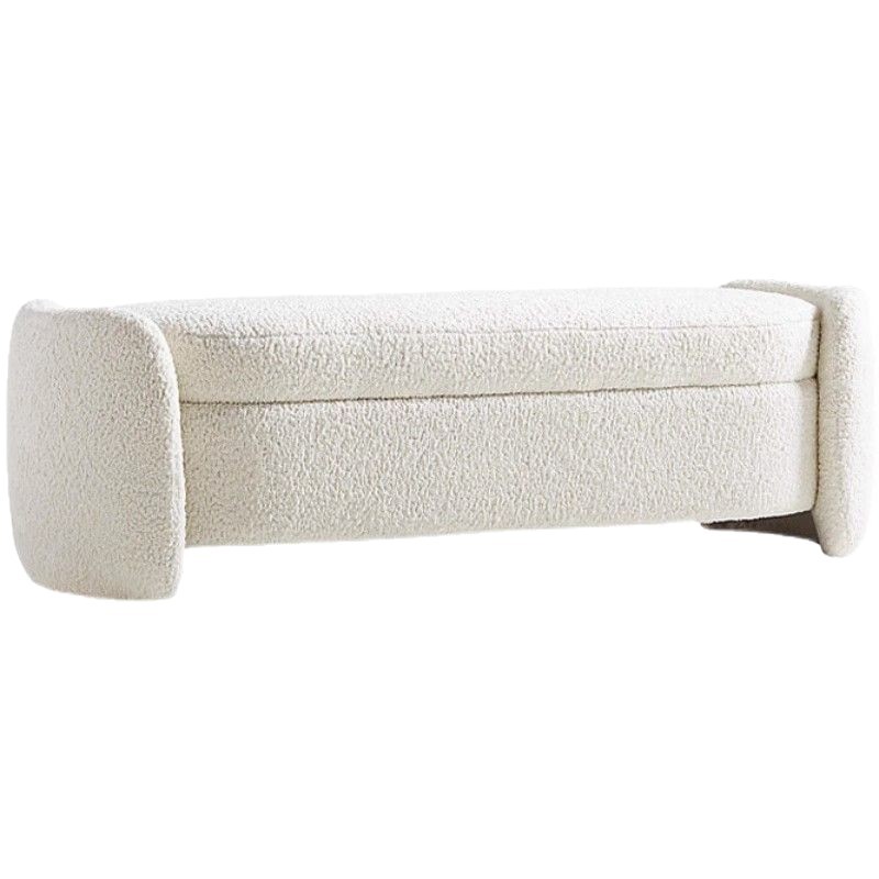 Nuevo cordero cachemire cachemire moderno simple cachemire cachemire salón taburete de cambio de zapatos casero taburete de cambio de zapatos de cama roja