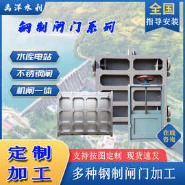 钢制闸门渠道铸铁闸门水库止水水电站钢制闸门双向电动止水闸门
