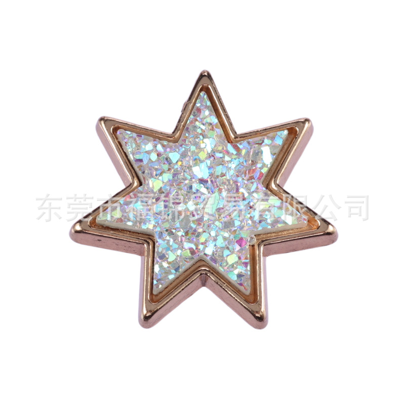 Nuevos accesorios de zapatos de hormigón, botones de zapatos de fruta metálica, accesorios de zapatos de flores del centro comercial