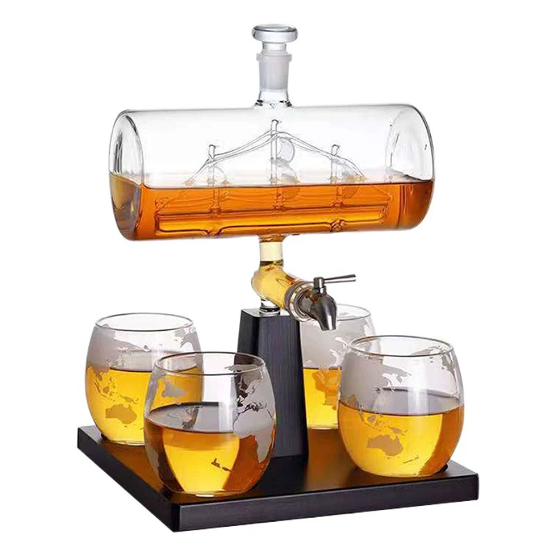 Графин Глобус Череп Диспенсер Для Вина Креативное Хрустальное Стекло Графин Бытовая Роскошь Высококачественный