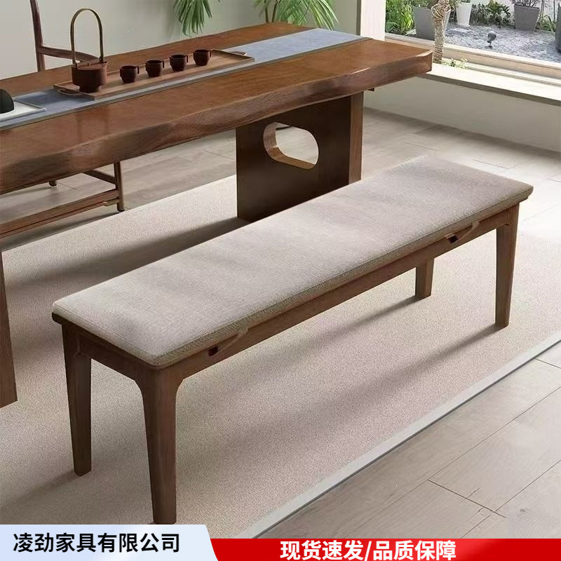 Solid Wood Bed End Bench, Living Room Dining Table Bench, Home Tea Table Large Bench, Bedside Long Bench, Wooden Bench, Shoe Changing Bench