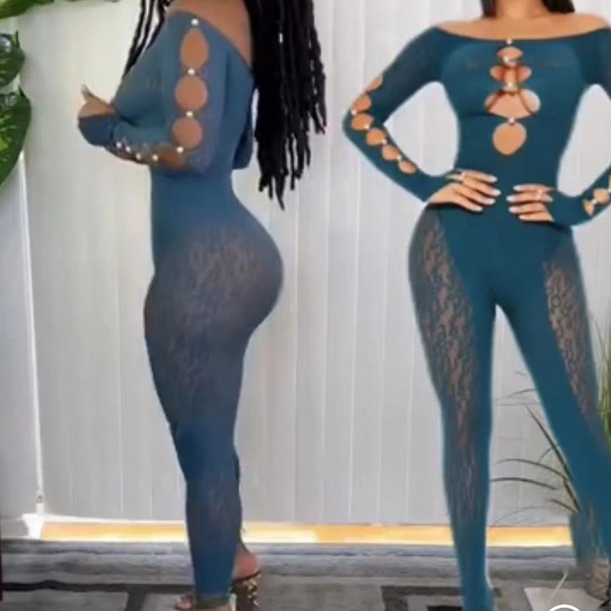 Lencería sexy Benshi, body con estampado de leopardo, ropa de malla ajustada de cintura alta, ropa sexy de talla grande con aberturas, ropa de calle YDT023