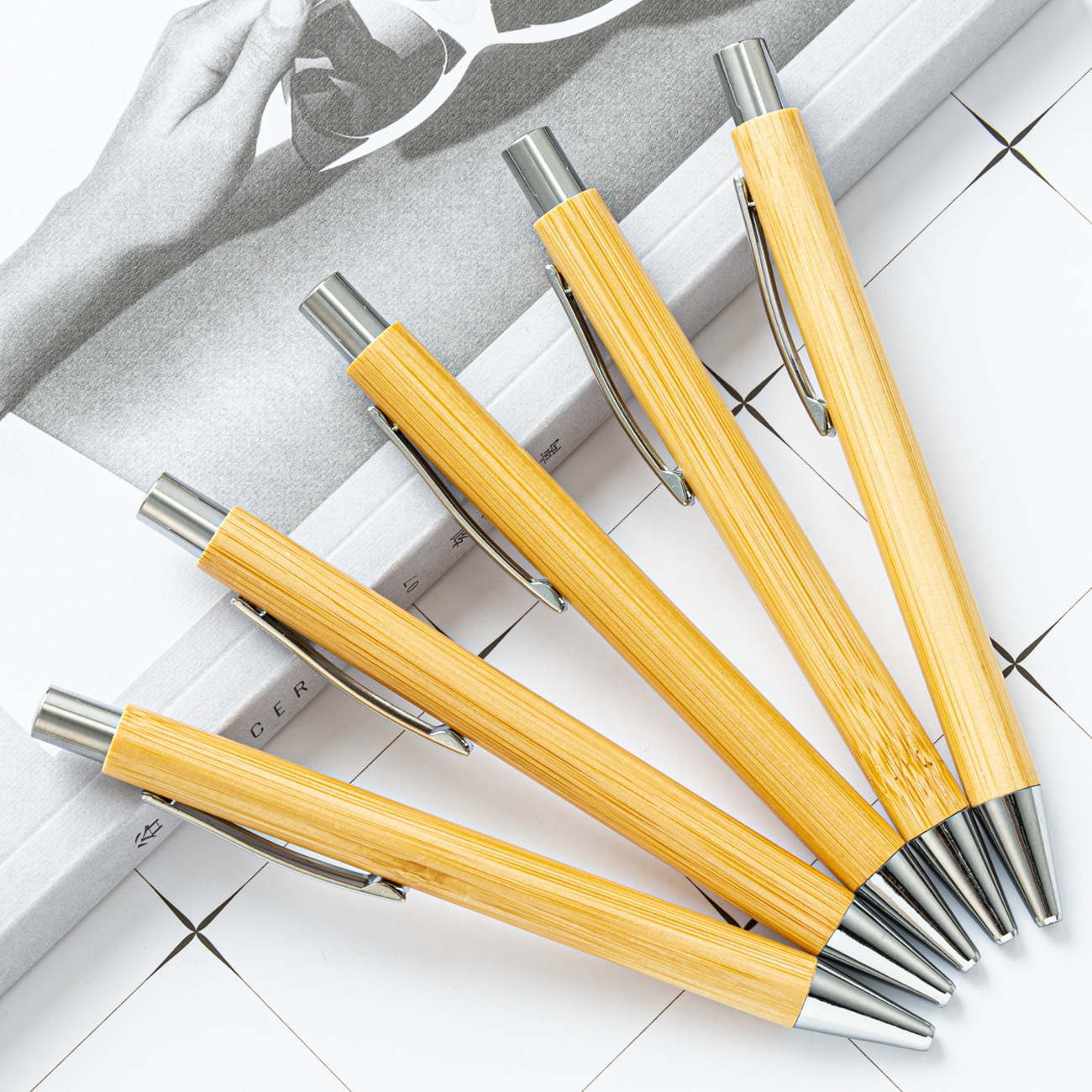 厂家批发竹子笔创意竹木礼品笔广告笔可印刷logo复古竹子圆珠笔