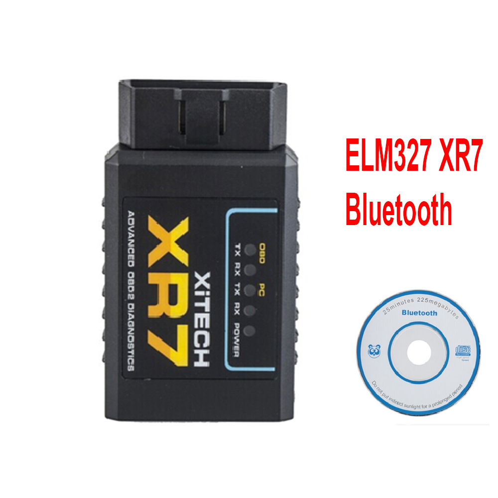 跨境XR7 OBD V2.1 ELM327 OBD2 Bluetooth汽车诊断工具自动扫描仪