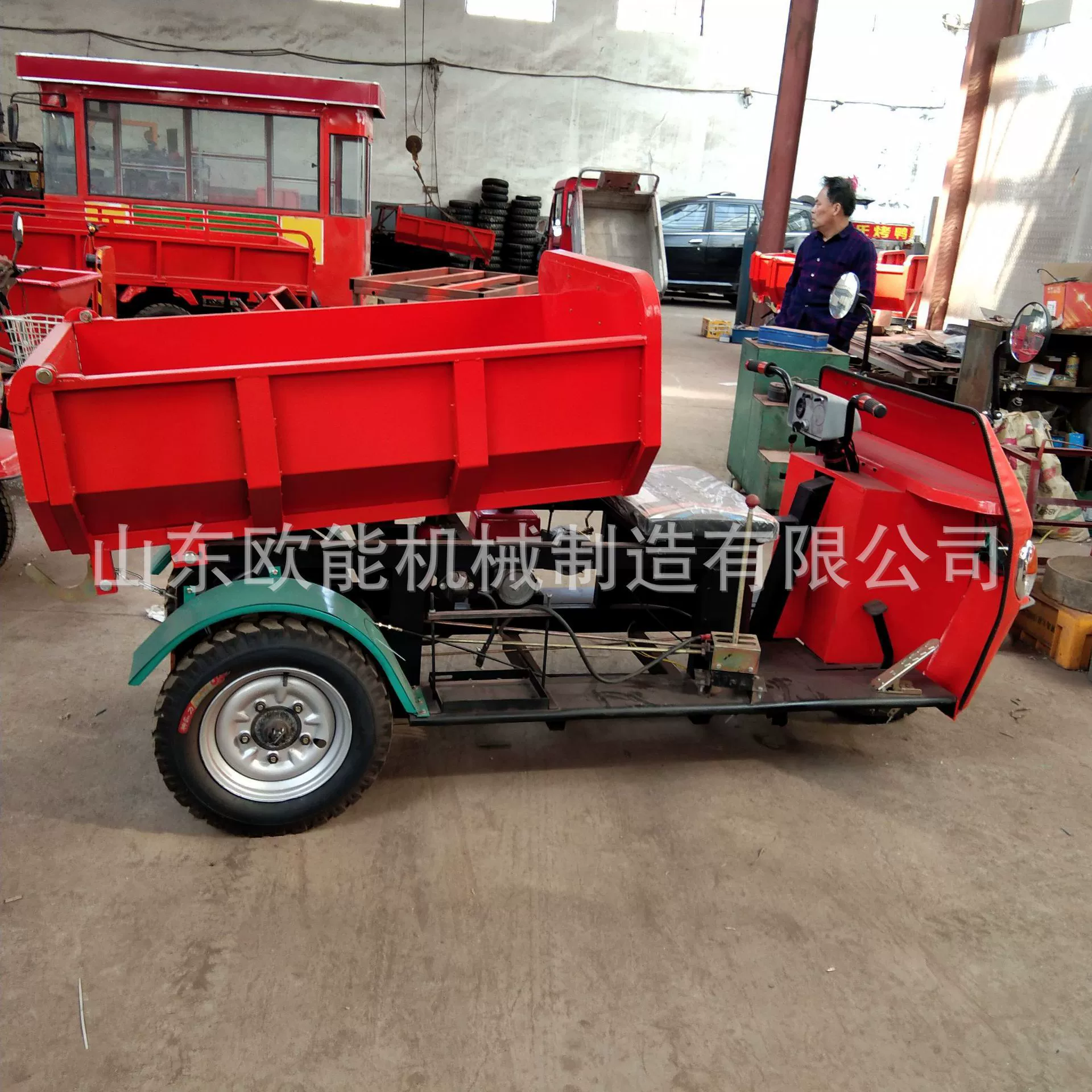 Электрический трицикл, самосвальный трицикл, дизельный сельскохозяйственный трицикл, гидравлический электрический запуск, строительный дизельный трицикл