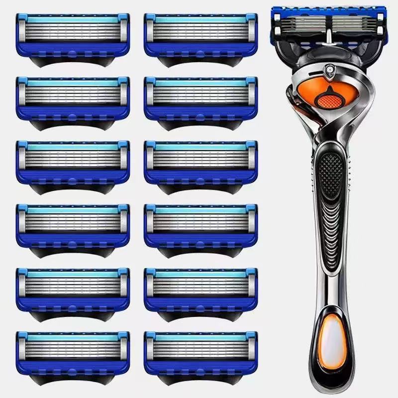 Manual Razor Five-Layer Blade Shaving Head Washable Razor Men's Razor Wholesale
