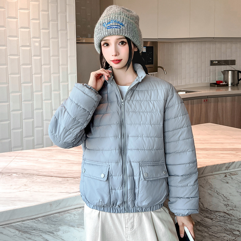 Transfronterizo 2025 invierno nuevo corto versátil ropa de algodón comercio exterior ropa de algodón moda casual chaqueta de algodón exterior chaqueta