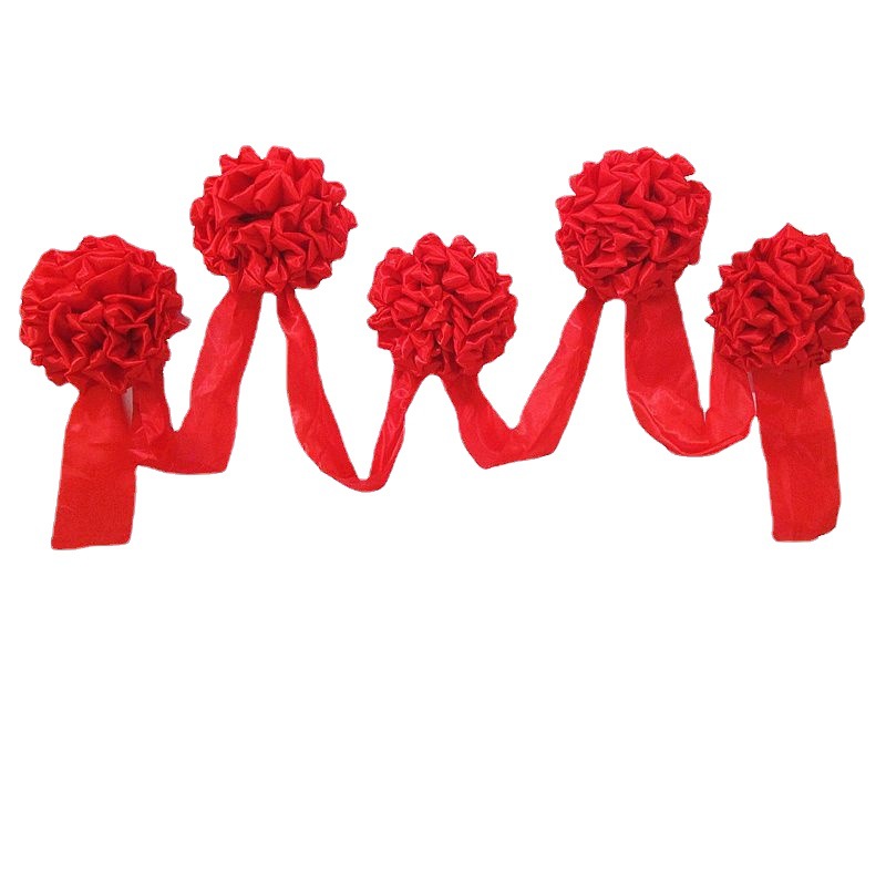 大きな赤い花のボールの開店式のカット用品のカットの花のボールの開業の祝典のセットの花のボールのカットの道具