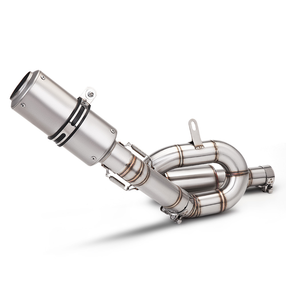 Motorcycle modification: CFMOTO 400NK 650NK mid-section exhaust pipe, tail section silencer, Scorpio SC tail section