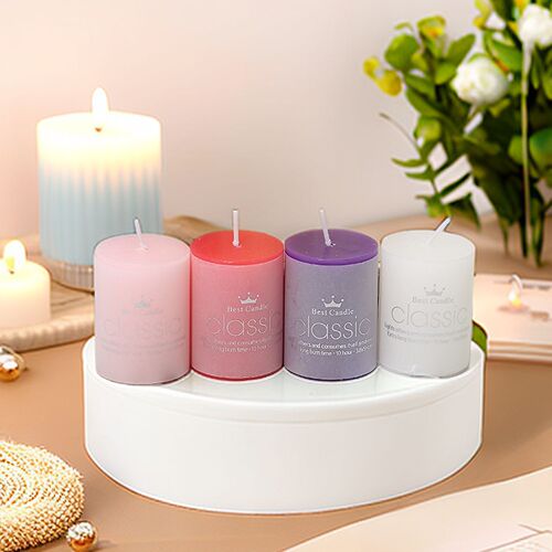 Huan Shuo Cylinder Scented Candle Holder Candle 5*7cm Home Decor Creative Gift Power Outage Household Round Candle