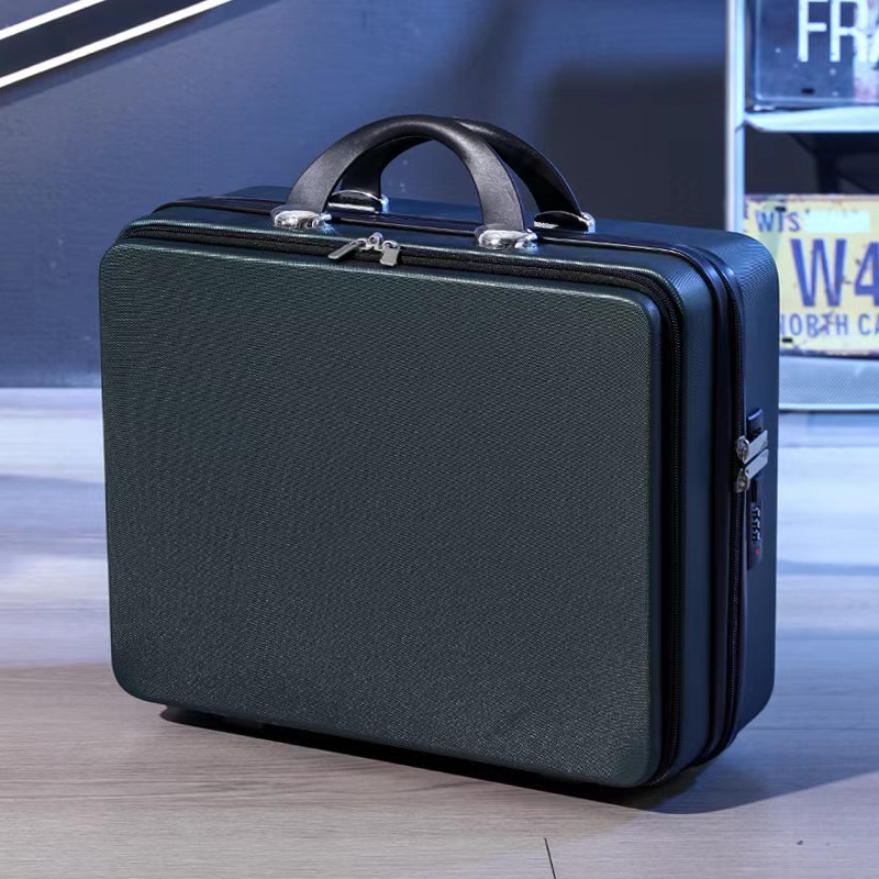 진한 녹색 이중 손잡이