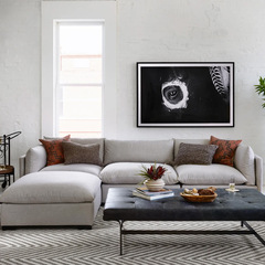 American-style fabric sofa, luxurious, washable, modular combination, modern straight-line living room, retro sofa, inn style furniture