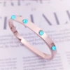 Golden bracelet, 6mm, pink gold
