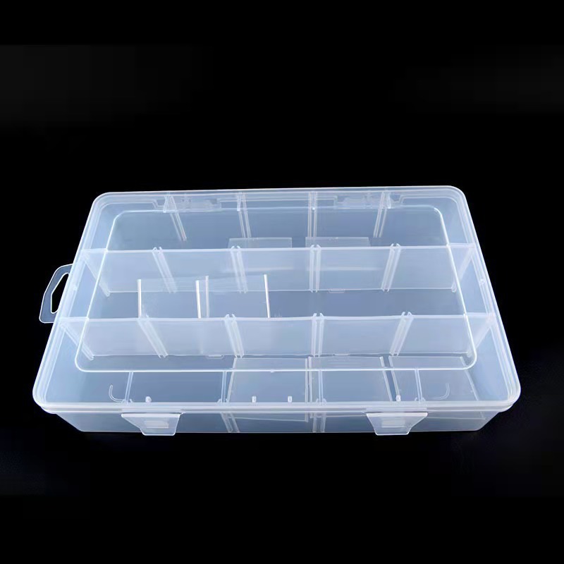 tornillo herramienta de piezas de hardware transparente pp caja divisoria caja de piezas electrónicas de plástico directo fábrica