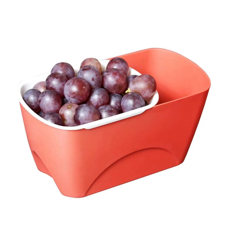 怠け者の果物の皿の瓜の種のごみの収納箱の果物の皿の二重の水切りの瓜の箱の乾燥した果物の皿のキャンディーの皿は客間をはしゃぎます。|undefined