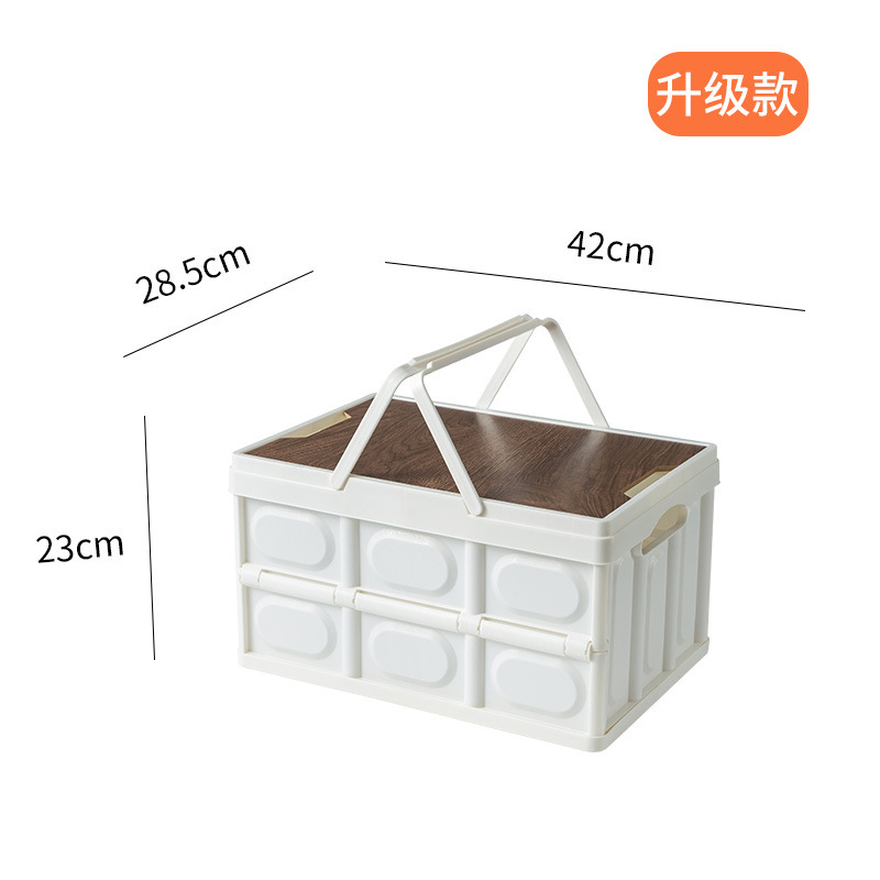 [중형 35L] (화이트) 손잡이 + 나무뚜껑 포함