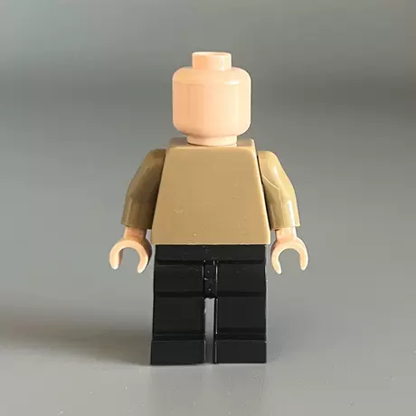 Body minifigure-yellow top and black bottom