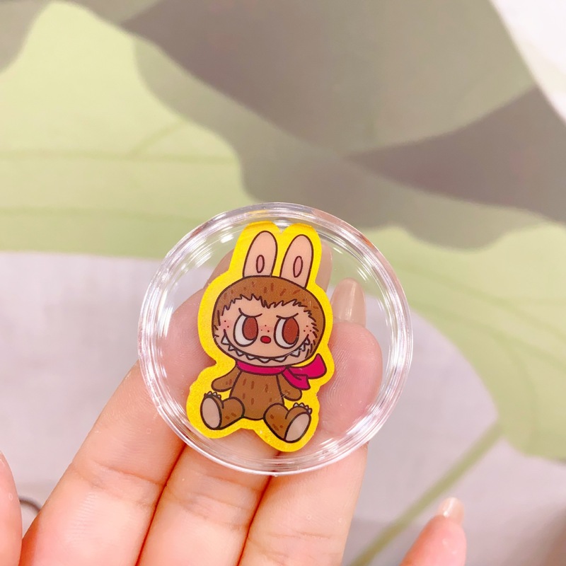 ラブブ labubu 携帯電話ステッカー 2mg 漫画かわいい新年幸運の色金フレーク水貝 999 純金卸売|undefined