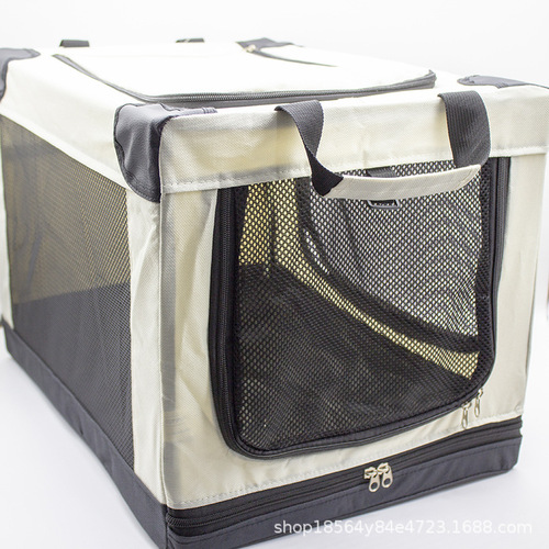 Car Dog Bed Dog Crate All-Season Universal Dog House Pet Travel Portable Foldable Large Space Cat Cage Portable