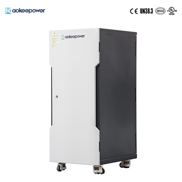 奥科太阳能光伏一体机30kw逆变30kwh磷酸铁锂电池包家庭储能系统