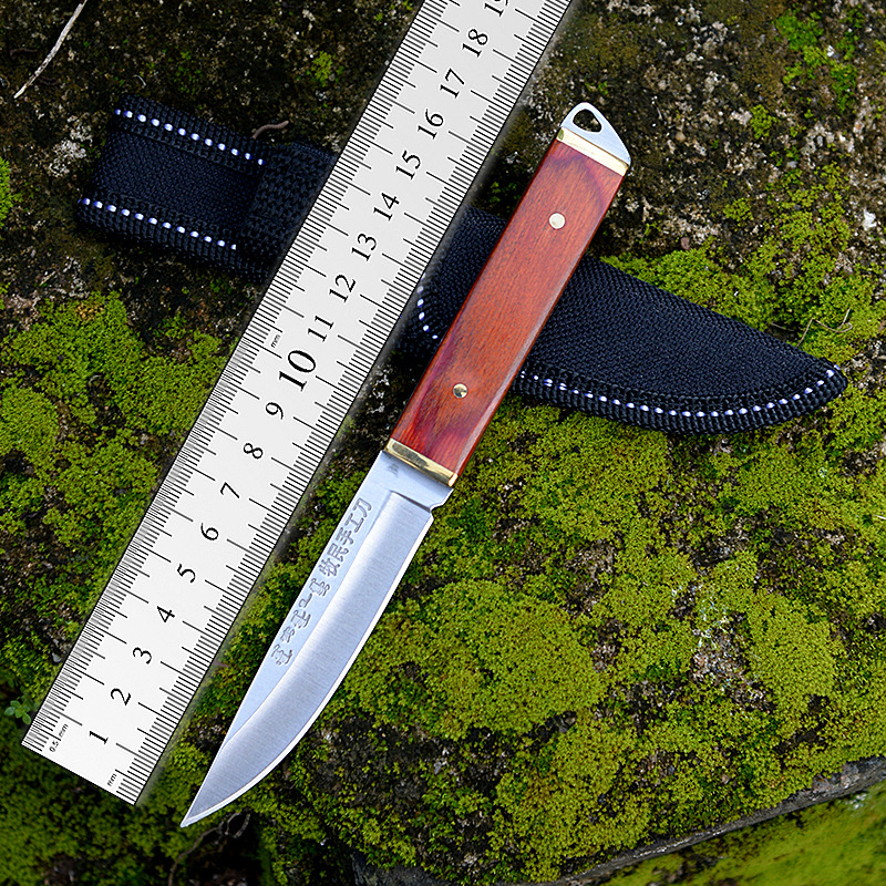 厂家现货批发  内蒙古手把肉刀吃肉刀户外小直刀不锈钢直刀水果刀