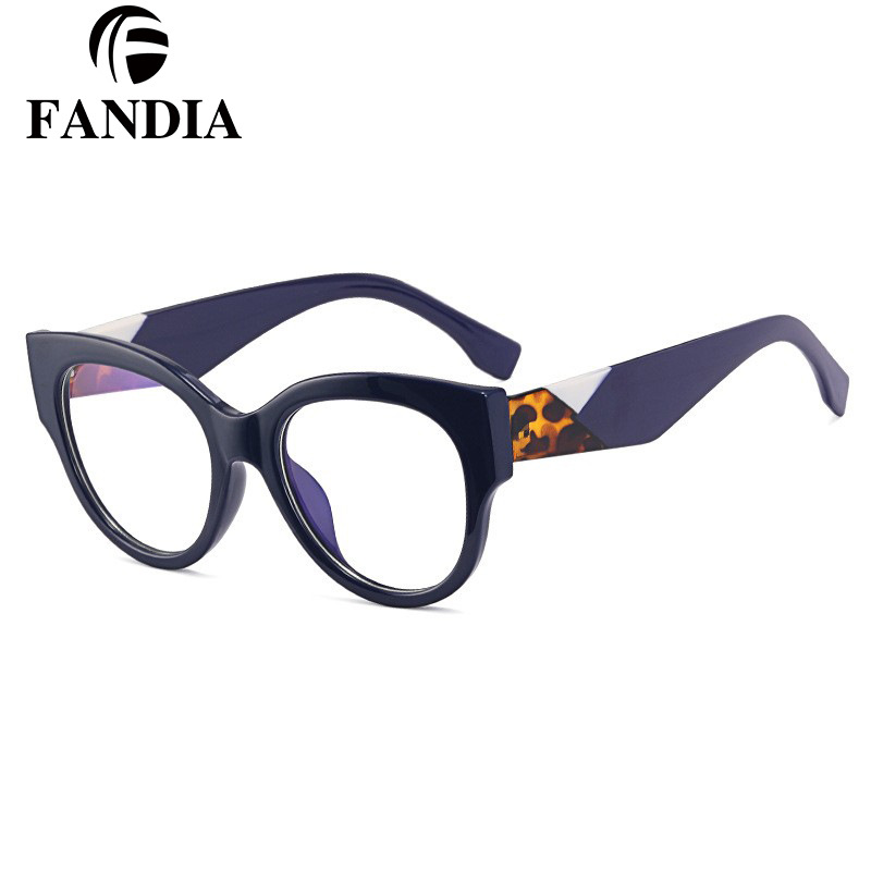 92161 Moda europea y americana nuevo espejo plano de montura grande para mujer, el marco de gafas anti-luz azul de calidad se puede equipar con gafas de miopía