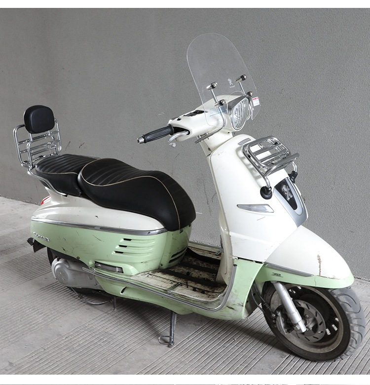 Peugeot Django scooter front rack and rear luggage rack stainless steel accessories