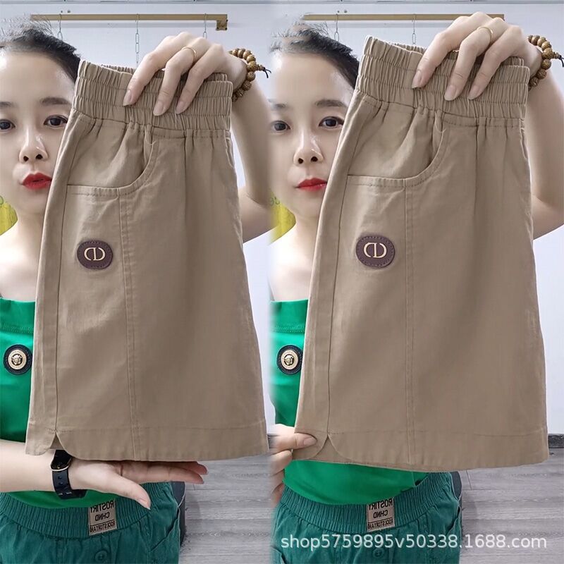 Cotton and linen high waist shorts women's summer thin linen shorts straight pants loose slimming versatile casual outdoor hot pants