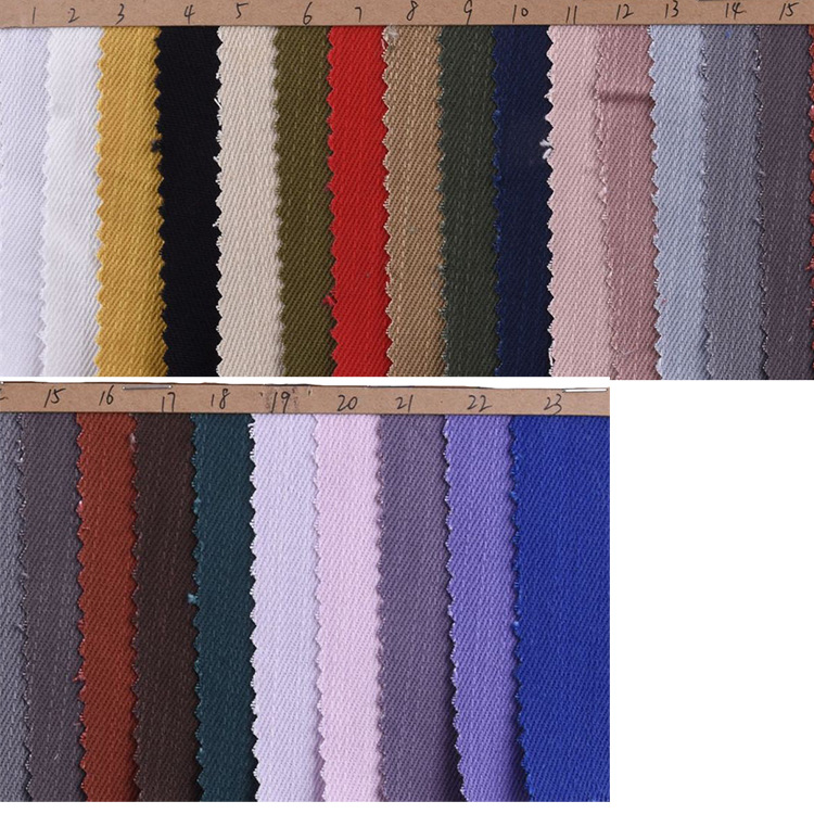 Fabricante al por mayor 100% tejido de algodón orgánico de color sólido pantalones de ropa