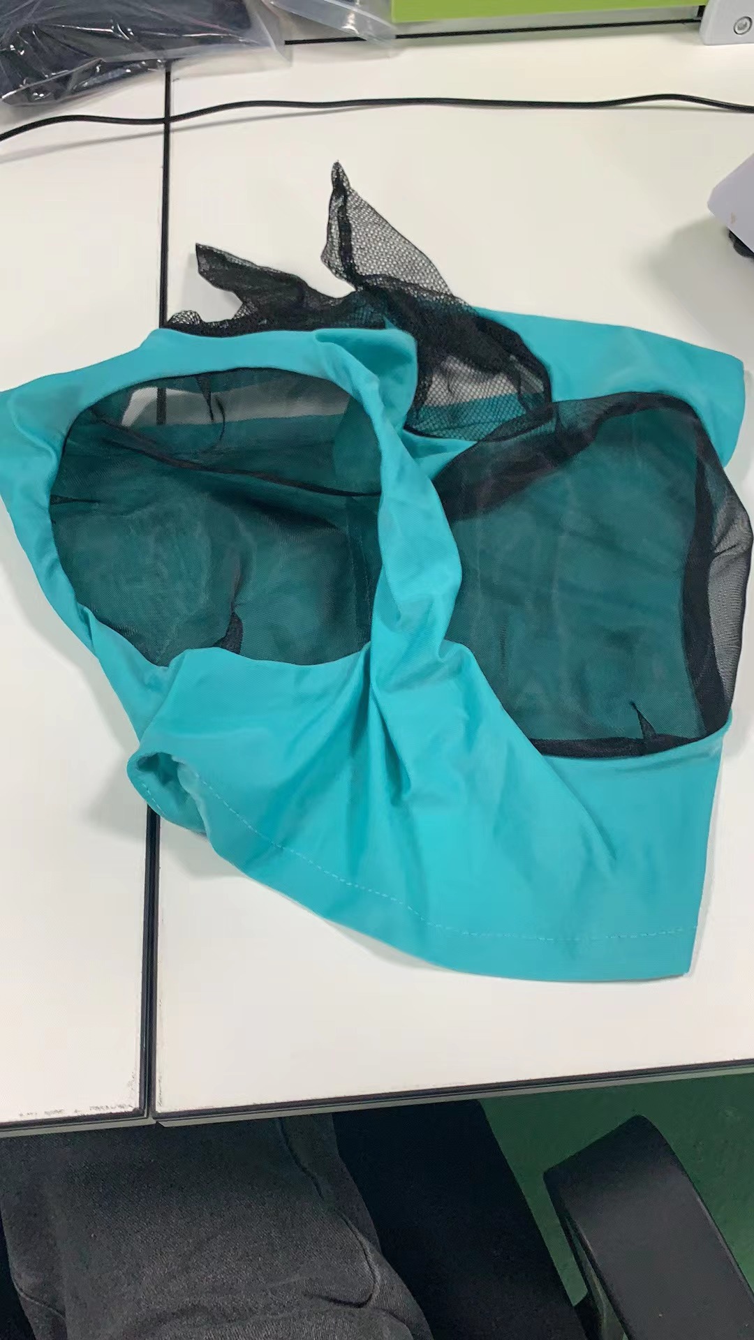 Neue atmungsaktive, abnehmbare Fliegen- und Mückenschutzmaske für Pferde – Reitsportzubehör_voghion.com