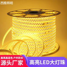 led 灯带5730高压交叉双排180灯户外防水工程亮化吊顶家装高亮款