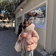 网红贝贝新款短款小个子羽绒服女时尚加厚外套90白鸭绒面包服潮